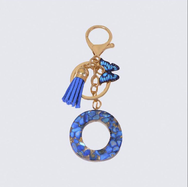 High Quality A-Z Initial keychain Tassel Butterfly (All letters available)