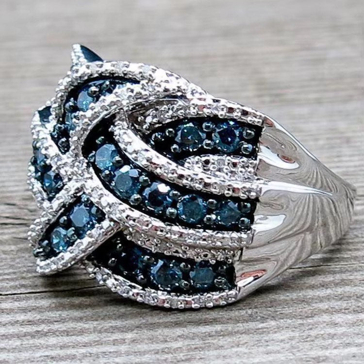 Bowknot Female Zirconia Ring Design size 6 to 10