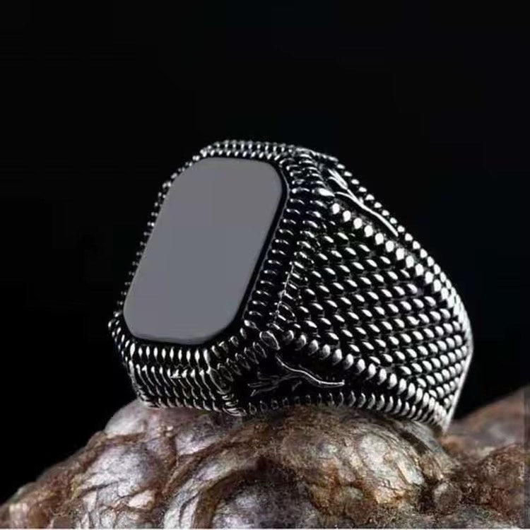 Square Agate Men’s Ring size 6 to 12