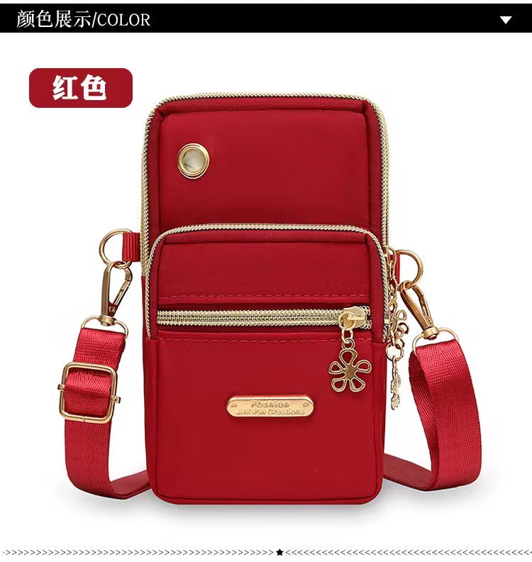Women Classic Crossbody Phone Purse with Long Lanyard