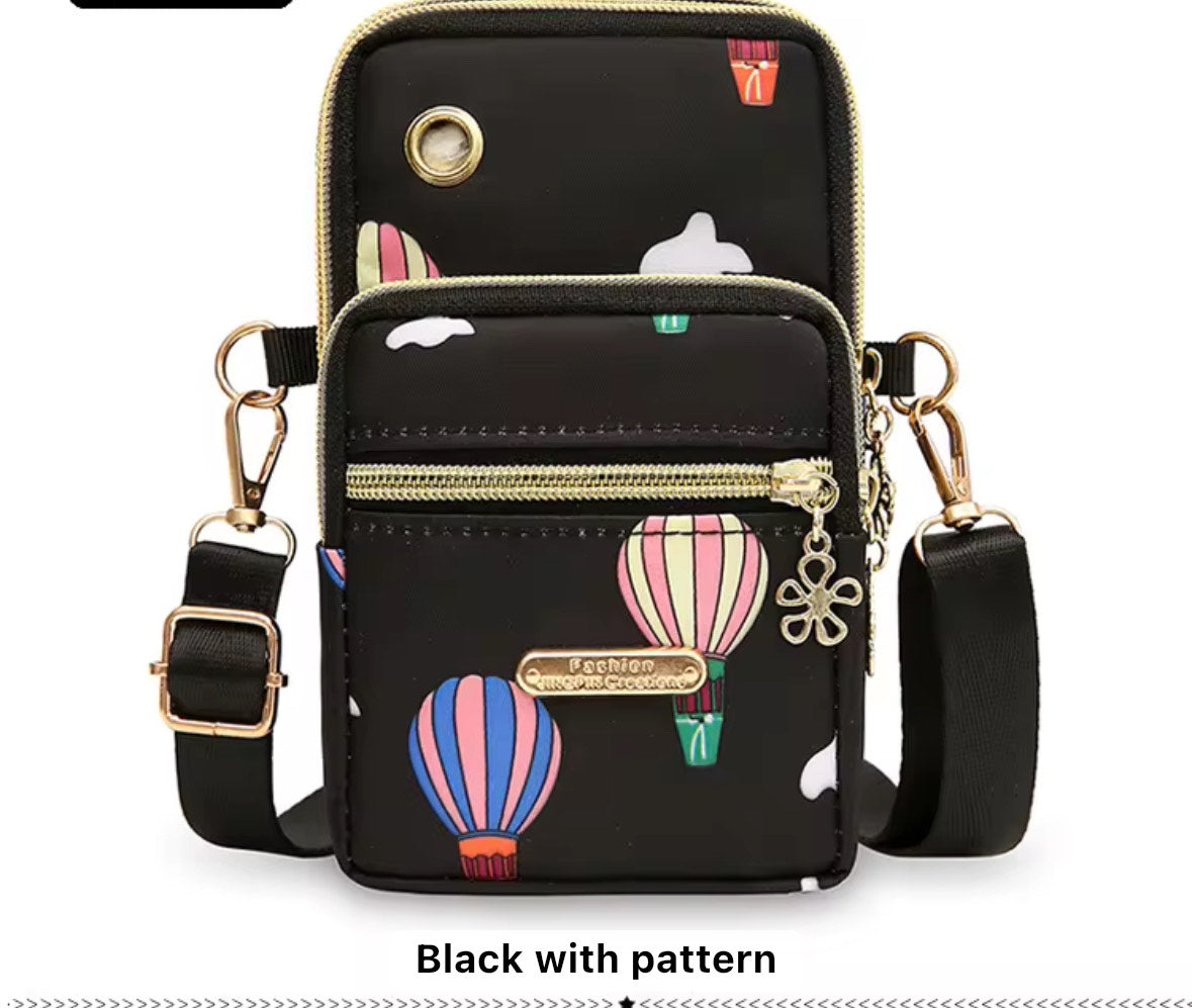 Women Classic Crossbody Phone Purse with Long Lanyard