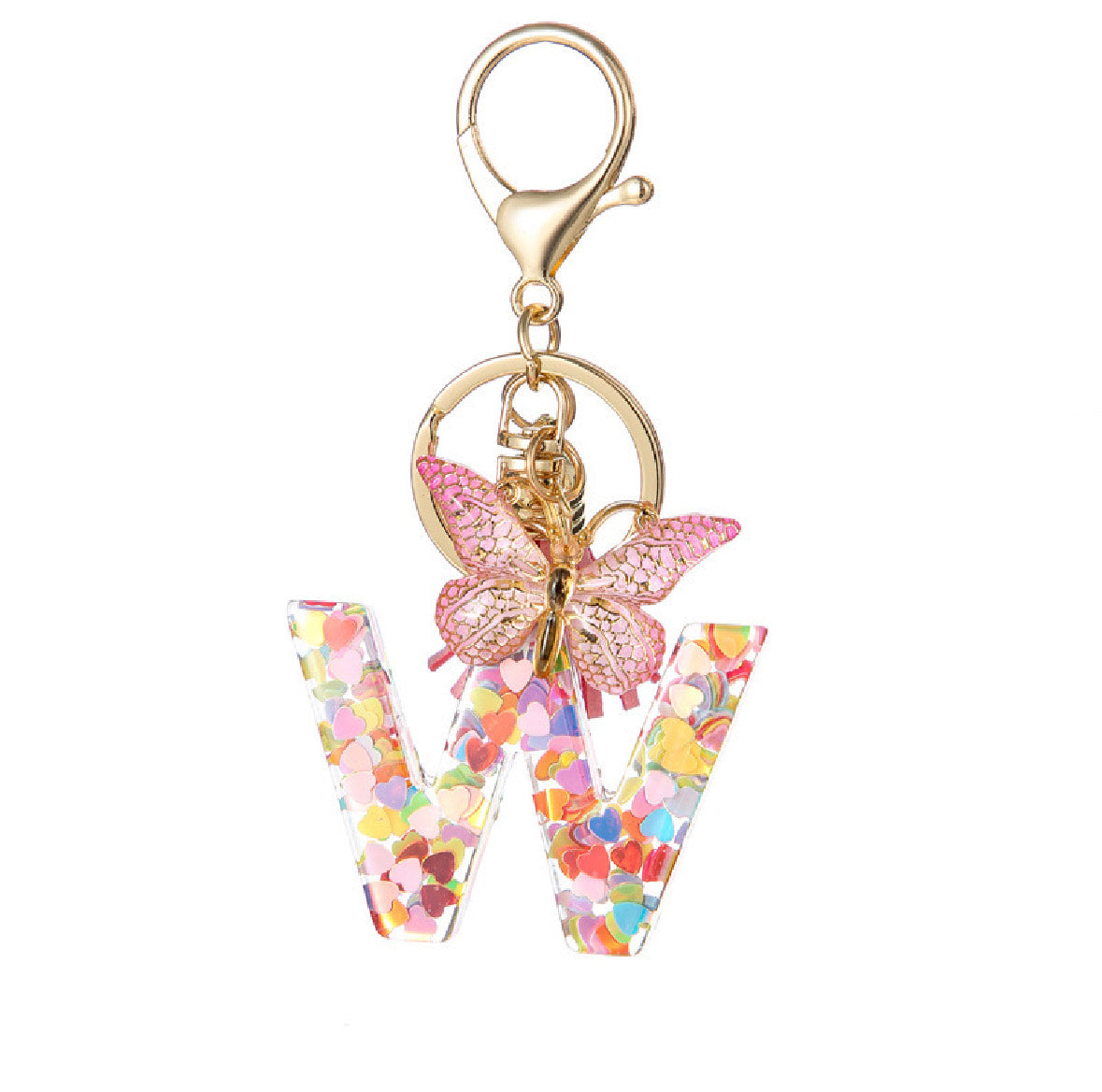High Quality A-Z Initial keychain Tassel Butterfly (All letters available)