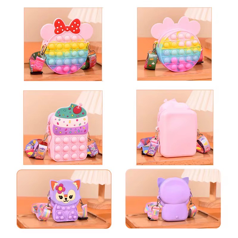 POP IT Cat Design Bags