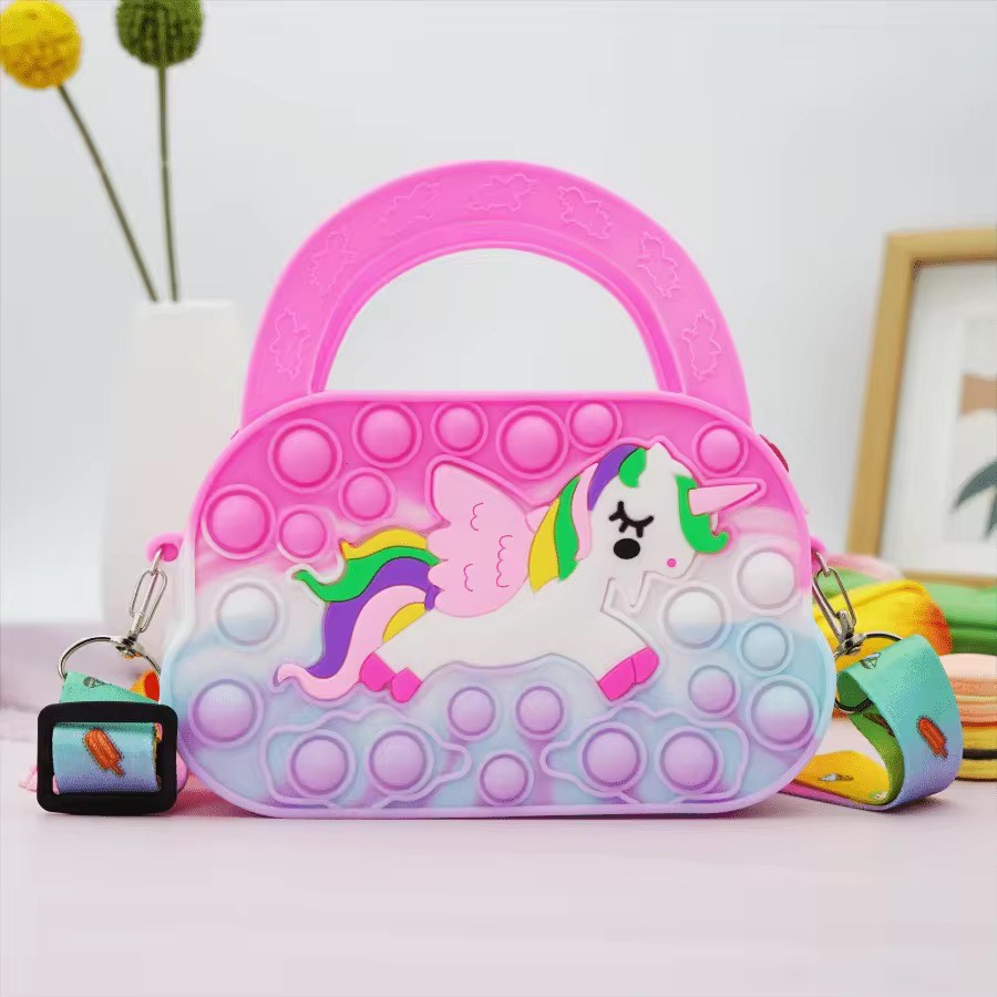 Cute Pony Silicone Crossbody Bag