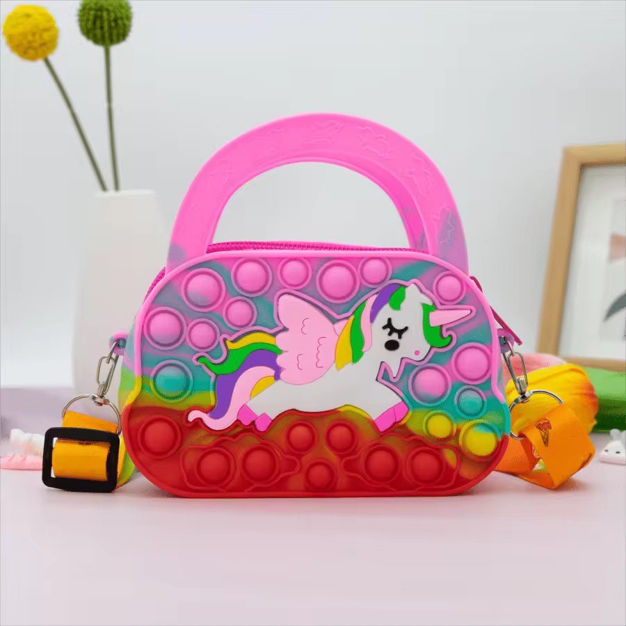 Cute Pony Silicone Crossbody Bag