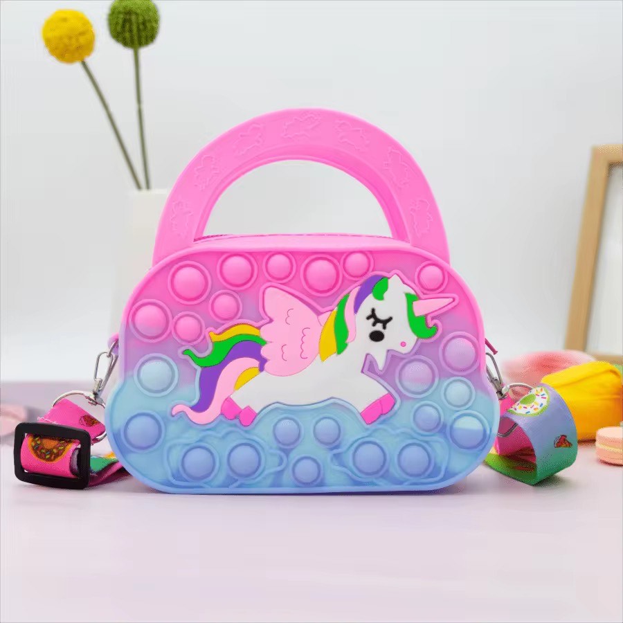 Cute Pony Silicone Crossbody Bag