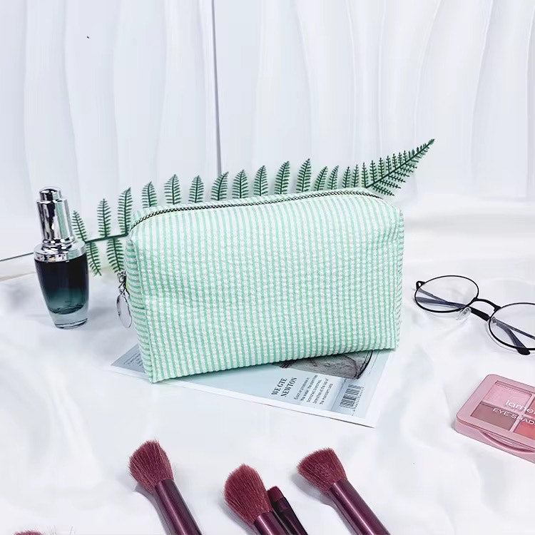 Stripe Make up pouch for women