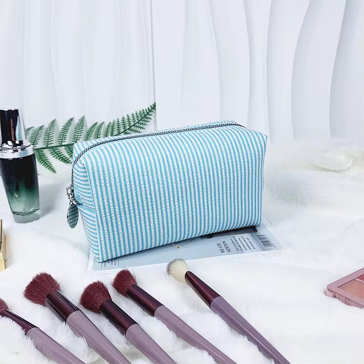 Stripe Make up pouch for women