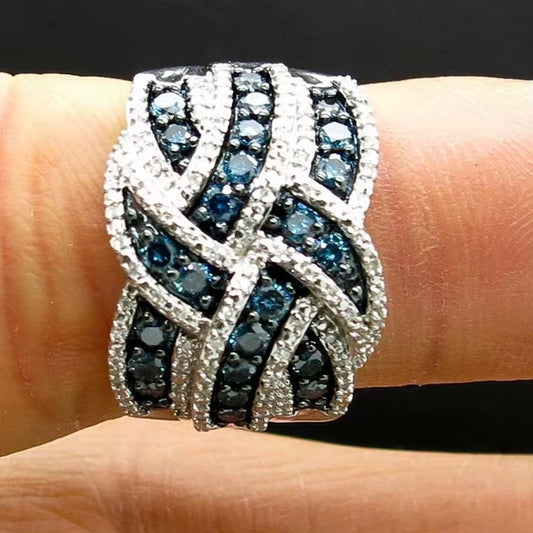 Bowknot Female Zirconia Ring Design size 6 to 10