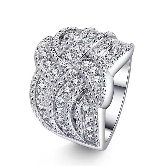 Round Cut 3A Zirconia Ring Size 6 to 10