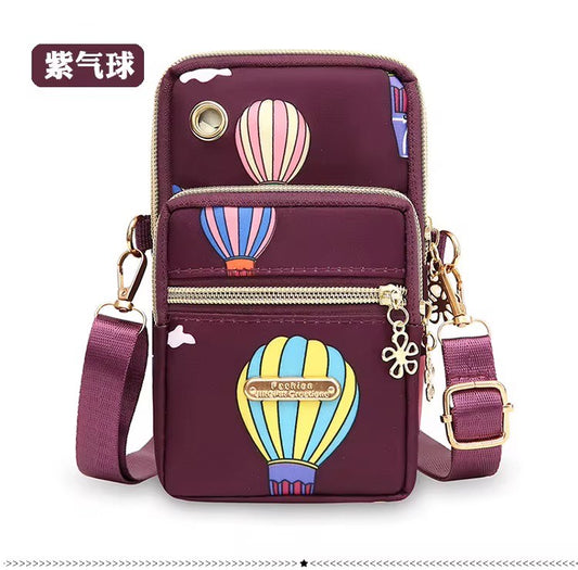 Women Classic Crossbody Phone Purse with Long Lanyard