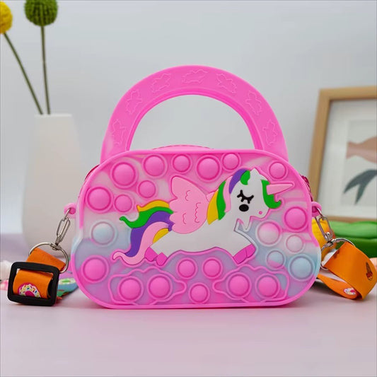 Cute Pony Silicone Crossbody Bag